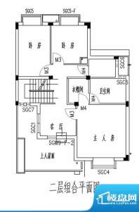 宜山居b户型-2层户型图 3室1厅面积:220.00平米