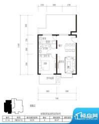 中国铁建青秀城小高层C-1d偶数面积:70.07平米