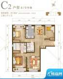 力宝广场·诗礼庭公寓C2户型图面积:140.00平米
