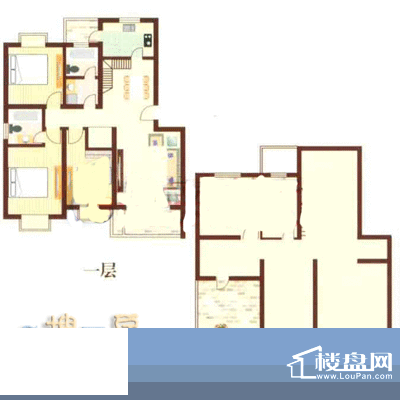 绿地金色水岸H复式 4室2厅2卫1面积:179.35平米