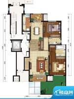 亿城西山公馆新D-C首层户型图 面积:131.00平米