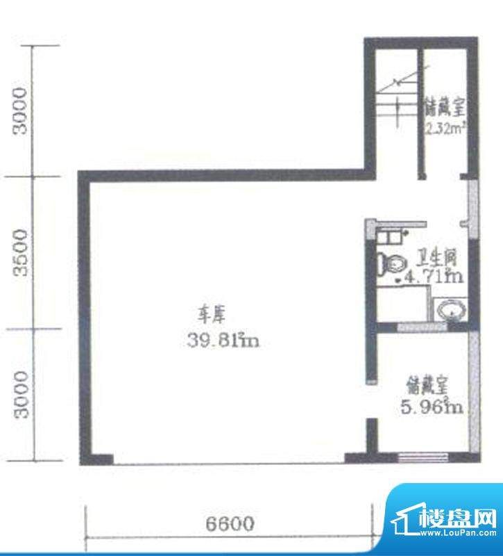 和风GOLF别墅A户型-地下室 5室面积:510.00平米