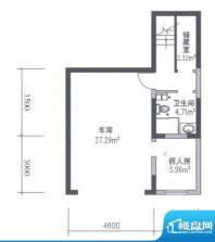 和风GOLF别墅B户型-地下室 4室面积:410.00平米