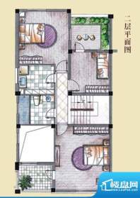 兰郡九里双拼SB户型二层 3室3厅面积:251.98平米