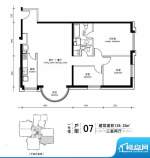 一瓶·四和院住宅07户型 3室2厅面积:128.25平米