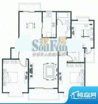 爱盛家园3房户型图 3室2厅2卫1面积:138.00平米