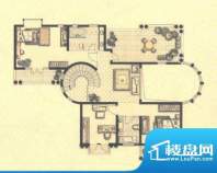 圣地雅歌海墅A1户型二层 3室3厅面积:292.50平米