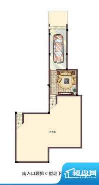 金湖银滩南入口联排C型地下层平面积:240.00平米