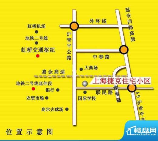 上海捷克住宅小区交通图