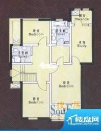 东丰林居B户型二层 3室2卫面积:440.00平米