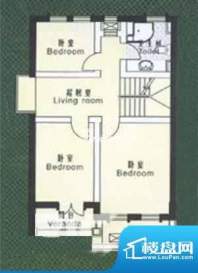 东丰林居D户型二层 3室1厅1卫面积:180.00平米
