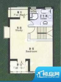 东丰林居D户型三层 2室1卫面积:180.00平米
