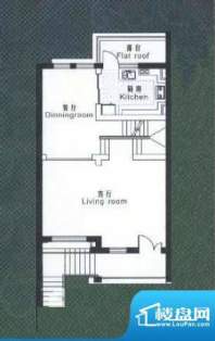 东丰林居D户型一层 2厅1厨面积:180.00平米