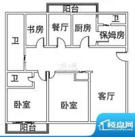 上海捷克住宅小区户型图 3室2厅