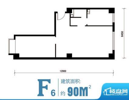 马可汇F6-cs2-01户型图 2室1厅面积:90.00平米