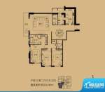 世茂宫园三居户型图 3室2厅3卫面积:220.90平米