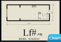 首城双景lf#户型 面积:62.36平米