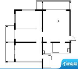铂晶豪庭F户型 3室2厅2卫1厨面积:143.00平米