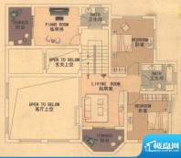 圣特丽墅都市阳光花园D房型二层面积:324.30平米