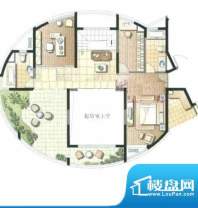 缇香公寓c3y户型 4室2厅4卫面积:240.00平米