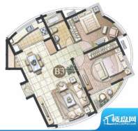 缇香公寓户型图 2室2厅1卫面积:105.97平米