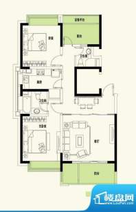 康桥半岛秀溪公寓2房户型图 2室面积:120.00平米