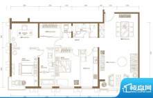 首创禧瑞都天瑞D户型 3室2厅2卫面积:170.00平米