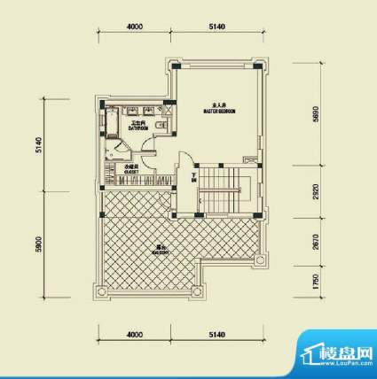 四季雅苑B1户型三层平面图 4室面积:275.00平米