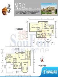 清凉盛景N3户型 4室3厅3卫1厨面积:249.30平米