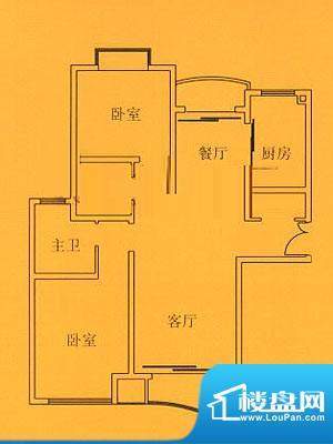 东源名都20号楼二室户型面积:117.48平米