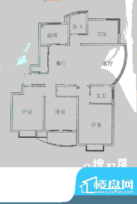 东源名都4房户型图 4室2厅2卫1面积:160.60平米