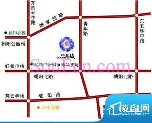 华纺易城交通图