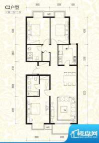 华纺易城C2户型 3室2厅2卫1厨