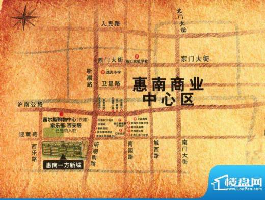惠南一方新城交通图