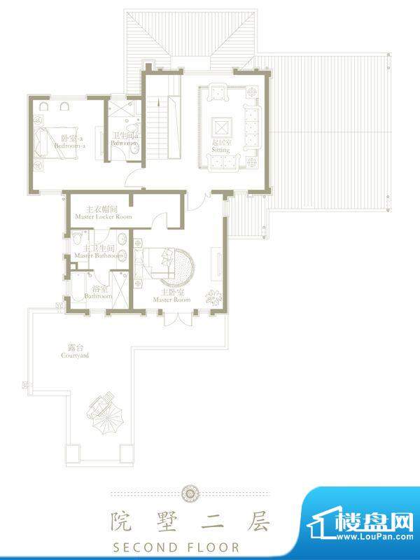 宝华栎庭独院B1型：地上2层 3室面积:304.00平米