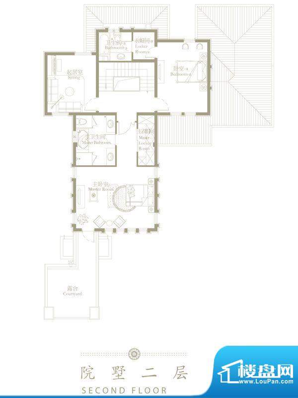 宝华栎庭独院A1型：地上2层 3室面积:274.00平米