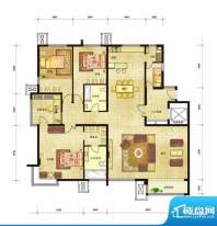 领秀新硅谷C7号楼4居户型图 4室面积:230.00平米