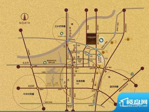 中国铁建·花语城交通图