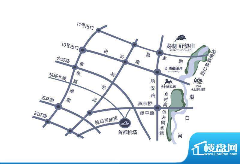 龙湖·香醍蓝湾交通图