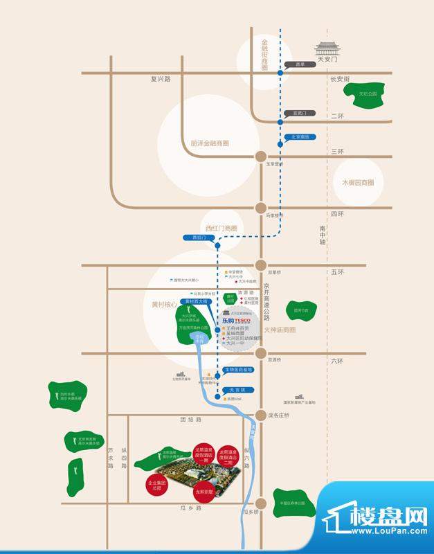 龙熙·瓦德拉玛庄园交通图