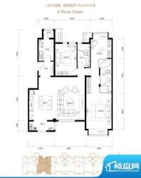 鸿坤·花语墅A3-3户型 2室2厅2面积:144.00平米