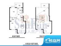 柏林山水A3跃层户型 