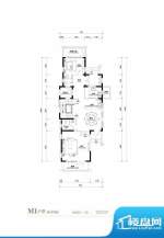 棕榈滩中央墅M1户型 礼宾层一层面积:776.00平米