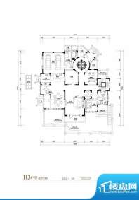 棕榈滩中央墅H3户型（礼宾层1层面积:1402.00平米