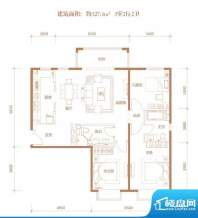 亚奥·金茂悦C11户型 3室2厅2卫面积:127.40平米