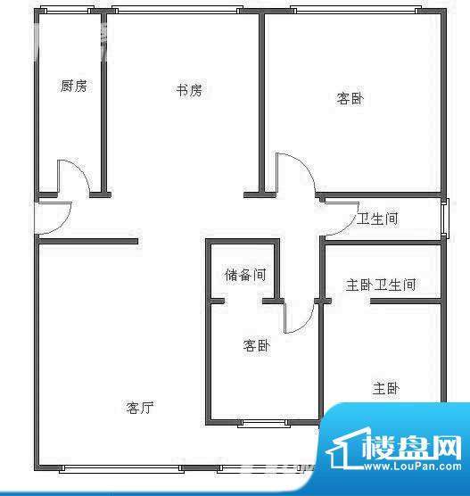 贡院9号户型图 3室2厅2卫1厨