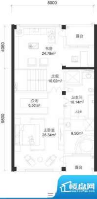 亚运新新家园d三层 2室1卫面积:89.35平米