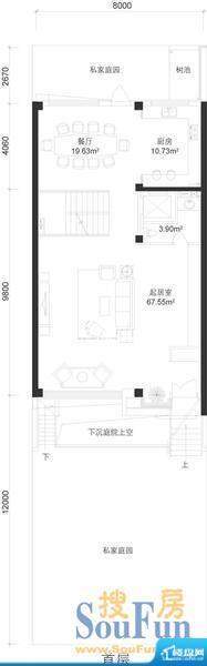 亚运新新家园d首层 2厅1厨面积:101.81平米