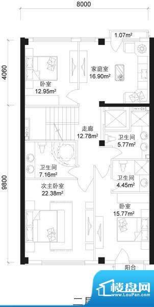 亚运新新家园d二层 3室1厅3卫面积:98.16平米