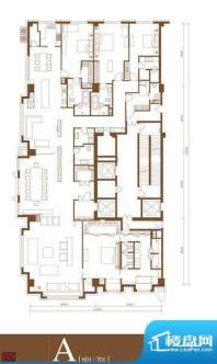 中轴国际A户型 4室3厅4卫1厨面积:530.30平米